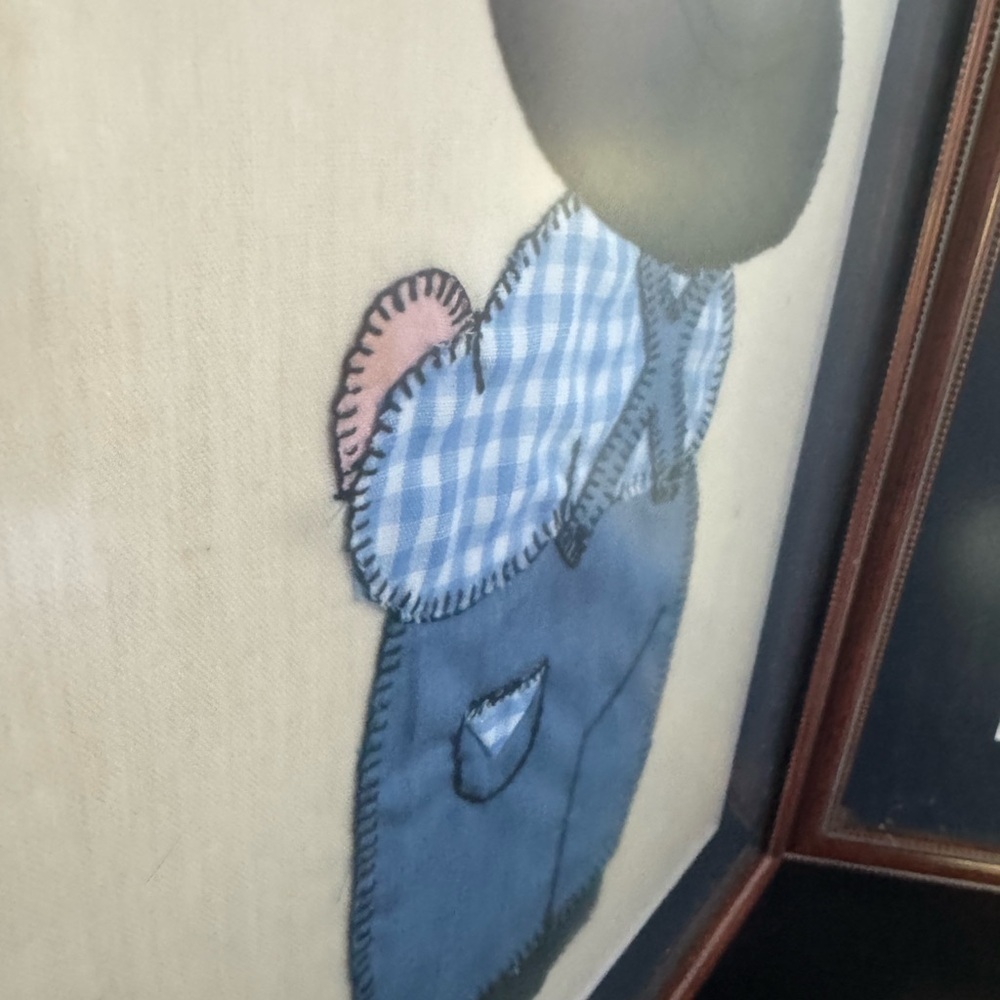 Framed Country Boy and Girl Art - Picture 5 of 9